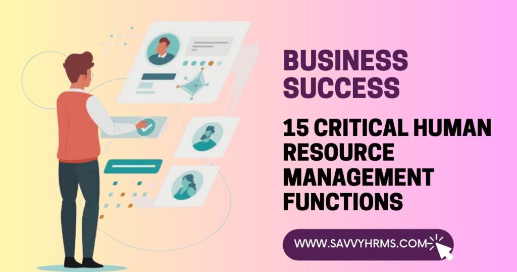 15 Critical Functions HRMS